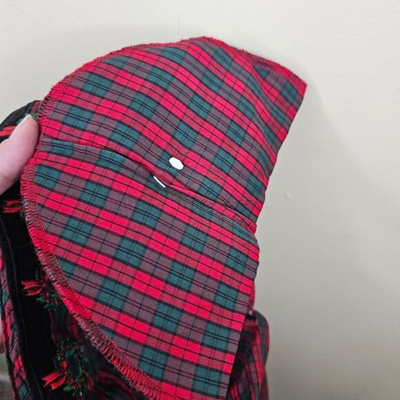 Karen Scott vintage christmas wreath long sleeve button down size ps - Picture 7 of 7